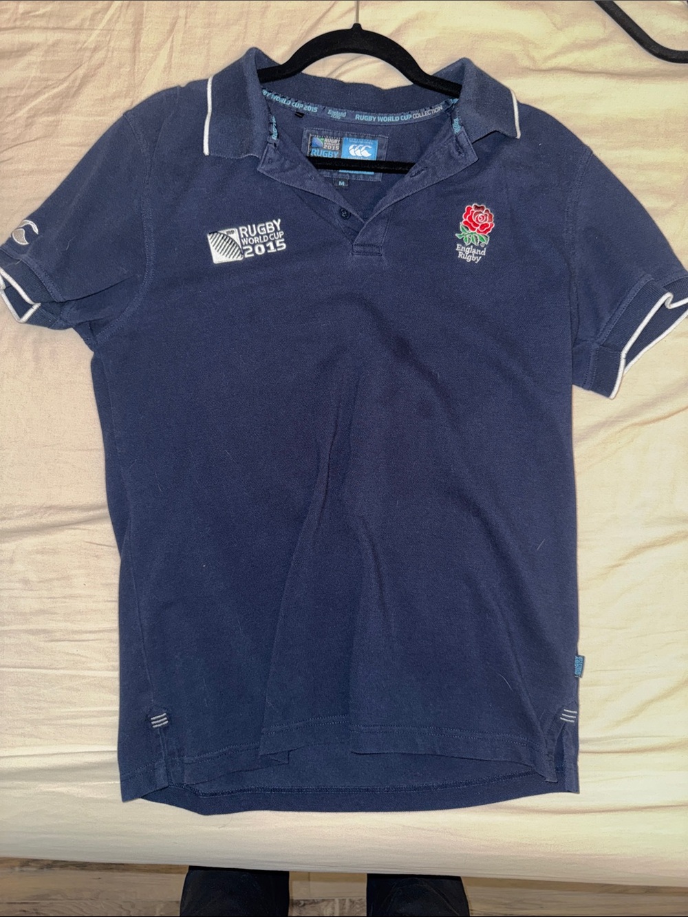 Canterbury England Rugby Navy Polo Shirt - Men's